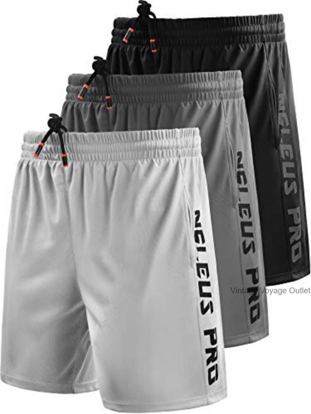 Men's 7" Lightweight Athletic Shorts with Pockets, Moisture Wicking, Quick Dry